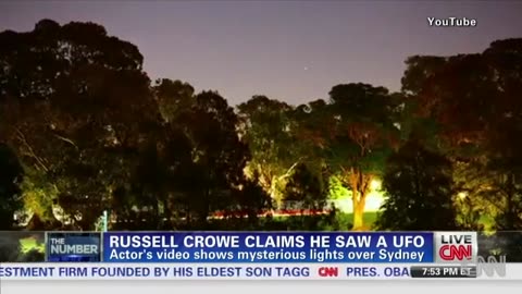 Actor Russell Crowe Says He Spotted A UFO Has Video