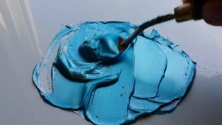 Surprisingly satisfying acrylic paint mixing footage
