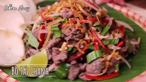 Bò Tái Chanh - Món Khai Vị - Nhanh - Gọn - Đơn giản - Thiệt Thơm, Thiệt Ngon _ Bếp Nhà Diễm _