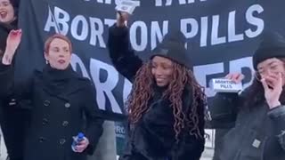 Abortion Activists Take Abortion Pill During Protest