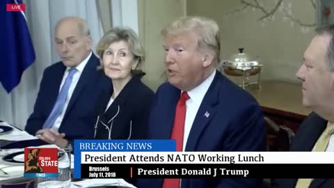 President Trump THROWS DOWN FATCS to NATo on Germany/Russia/Oil 2018