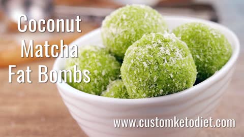 These Fat Bomb Recipes are AMAZING! You'll Love Them!| Keto Coconut Matcha Fat Bombs