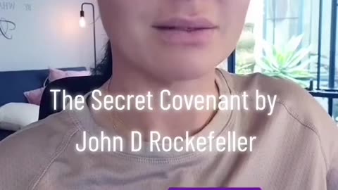 John D. Rockefeller: The Secret Covenant: woman read text