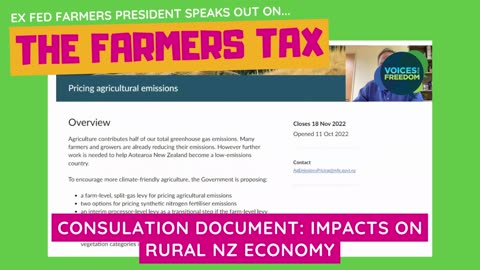 The Farmers Tax Consultation Document- Impacts On Rural NZ Economy