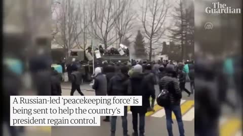 Gunfire heard during protests in Kazakhstan's biggest city