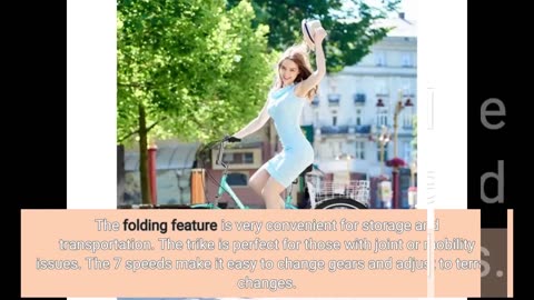 Buyer Feedback: Barbella Adult Folding Tricycles Folding Bikes, 7 Speed 20/24/26 Inch 3 Wheel A...