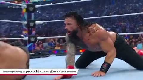 Reigns vs. Uso - Tribal Combat for Undisputed WWE Universal Championship.