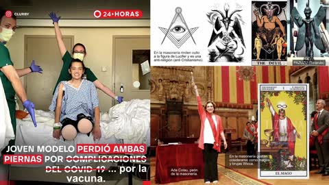 Enfermera española asustada (mayo 2022) (la enfermera de la foto es mejicana, son distintas)
