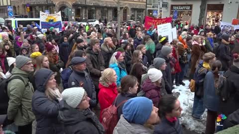 Greta Thunberg Joins Hundreds Of Climate Activists For March In Stockholm