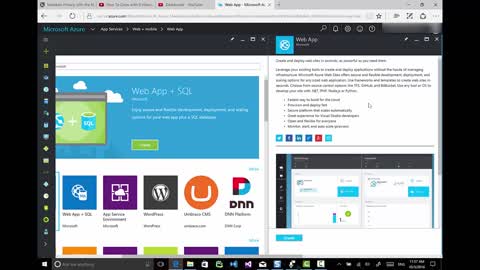 Azure: Create a Web App