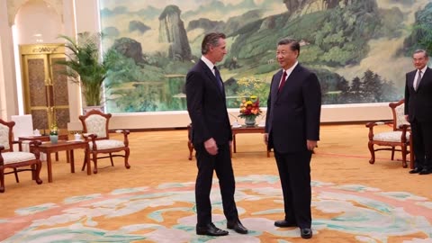 California Gov. Gavin Newsom meets Xi Jinping in China