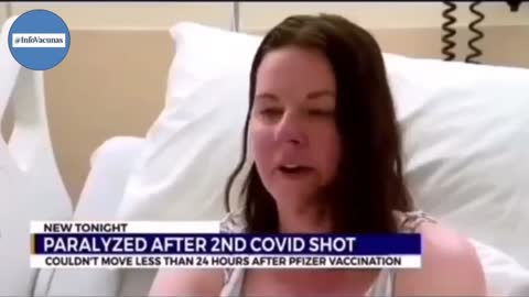 ワクチン二回接種後半身不随になった女性 Woman Paralyzed After Two Vaccinations