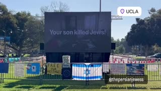 'BRAVO': Anonymous Group Erects Giant Screen on UCLA Campus Playing Oct. 7th Footage for Protesters