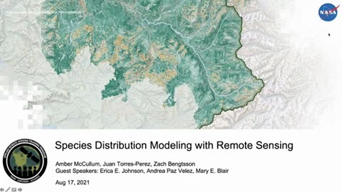 NASA ARSET: Using Wallace to Model Species Niches and Distributions, Part 2/3