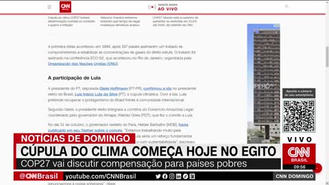 COP27 começa neste domingo, no Egito; veja o que esperar