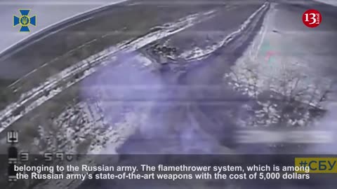 Moment kamikaze drone destroys Russians’ modern TOS-1A "Solntsepyok" flamethrower system