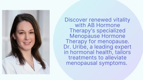 Hormone Therapy For Menopause - AB Hormone Therapy