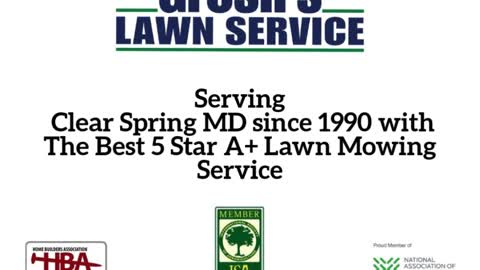 Lawn Mowing Service Clear Spring MD Groshs Lawn Service