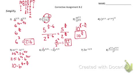 Properties of Rational exponents part 2