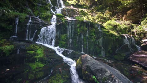 Video Footage Of Beautiful Cascading Waterfall