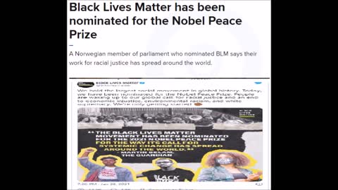 Black Lives Matter Demostrats Why They Were Nominated For The Nobel Peace Prize