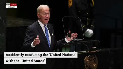 Biden confuses UN with US in speech.