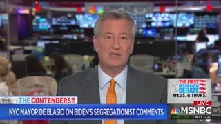 de Blasio still ripping on Biden