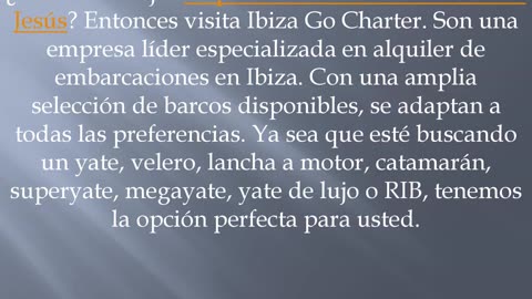 Consigue los mejores Servicios de Alquiler de barcos en Jesús