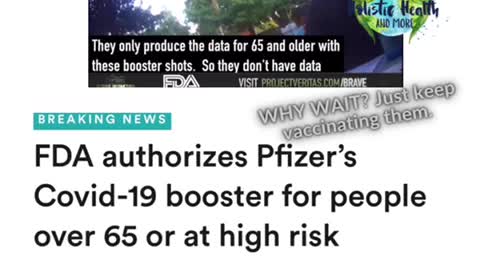 FDA Undercover Video | FDA Authorizes Booster 65+