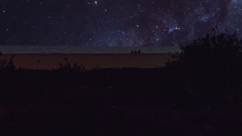 Beautiful video of sky during night