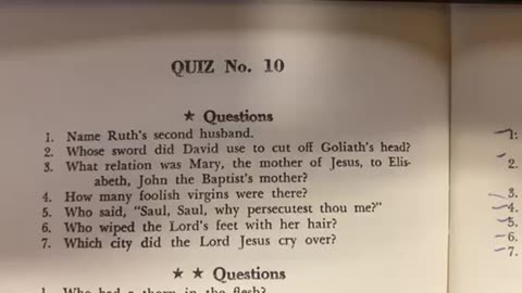 Bible Quiz 10 ⭐️