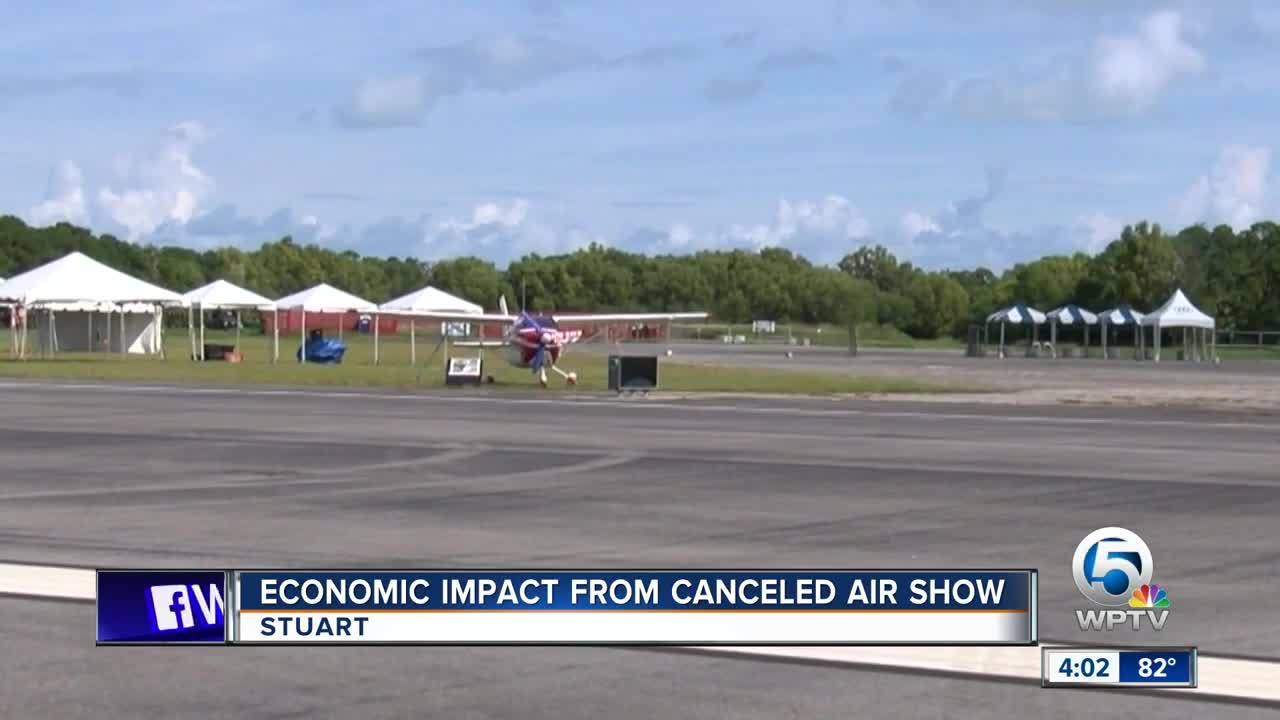 Economic impact from canceled air show