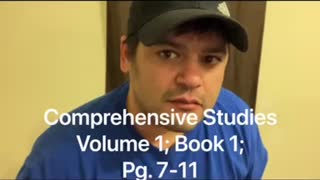 Comprehensive Studies vol1, bk1, pg7-11