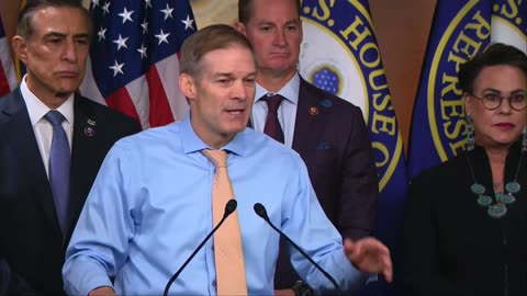 Jim Jordan full press conference regarding whistleblowers.