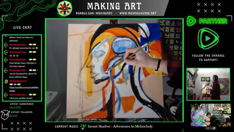 Live Painting - Making Art 2-28-24 - Relaxing with Art