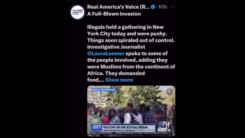 Real America's Voice On X: Illegals in New York Demand Food, Money, and Work Permit!