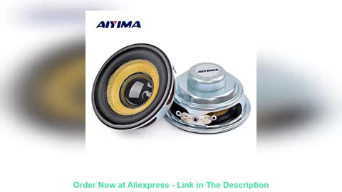 ✅ AIYIMA 2Pcs 52mm Mini Audio Portable Speakers 5W Waterproof Glassfiber Full Range Speaker