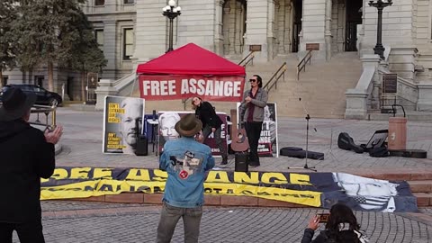 Spyderland performace at Day X Denver - Free Julian Assange