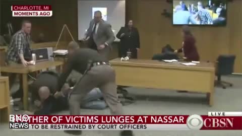 Victim's Father Attacks Ex-USA Gymnastics Doctor Larry Nassar