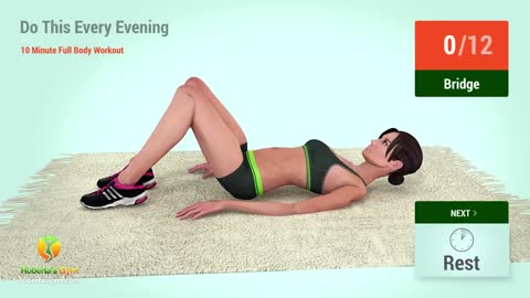 Do This Workout Every Evening - 10 Minute Full Body To Get In Shape