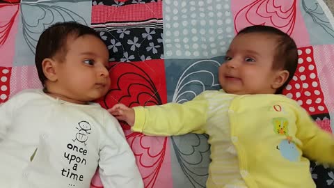 First Conversation of Twins (Ava & Artin)