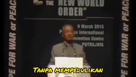 Former Prime Minister of Malaysia talks about New World Order ILLUMINATI #viralvideos #newworldorder