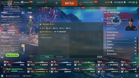 Sarge Plays 'World Of Warships' 26 Dec 2023