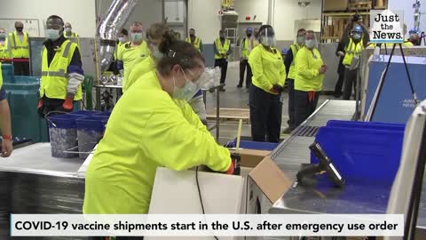 COVID-19 vaccine shipments start in the U.S. following emergency use order