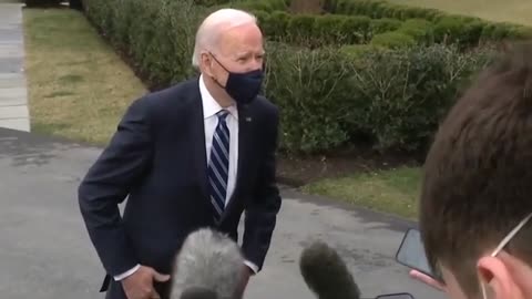 Biden Interaction with reporters 03-16-2021 (Left View) - Microphones View Anomaly