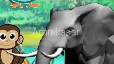 Story of monkey and Elephant in hindi