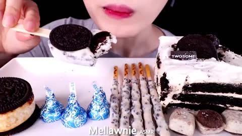 ASMR MILKA & OREO CHOCOLATE DESSERT MUKBANG