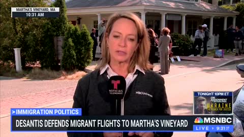 MSNBC Reporter Says Migrants Are 'Thanking' Gov. DeSantis For Sending Them To Martha's Vineyard