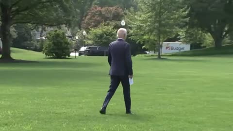 Biden once again SMIRKS then runs away from reporters asking about Maui