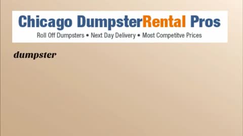 roll off dumpster rental chicago